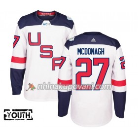 USA Dresy Ryan McDonagh 27 Světový pohár v ledním hokeji 2016 Bílá Premier - Dětské